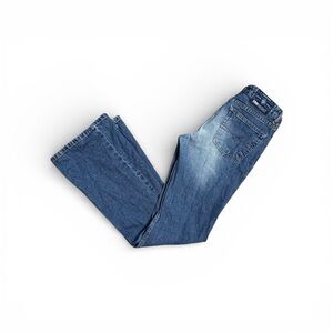 Vintage Y2K Blue Asphalt Low Rise Flare Jeans